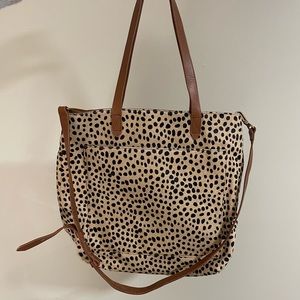 Madewell cheetah tote